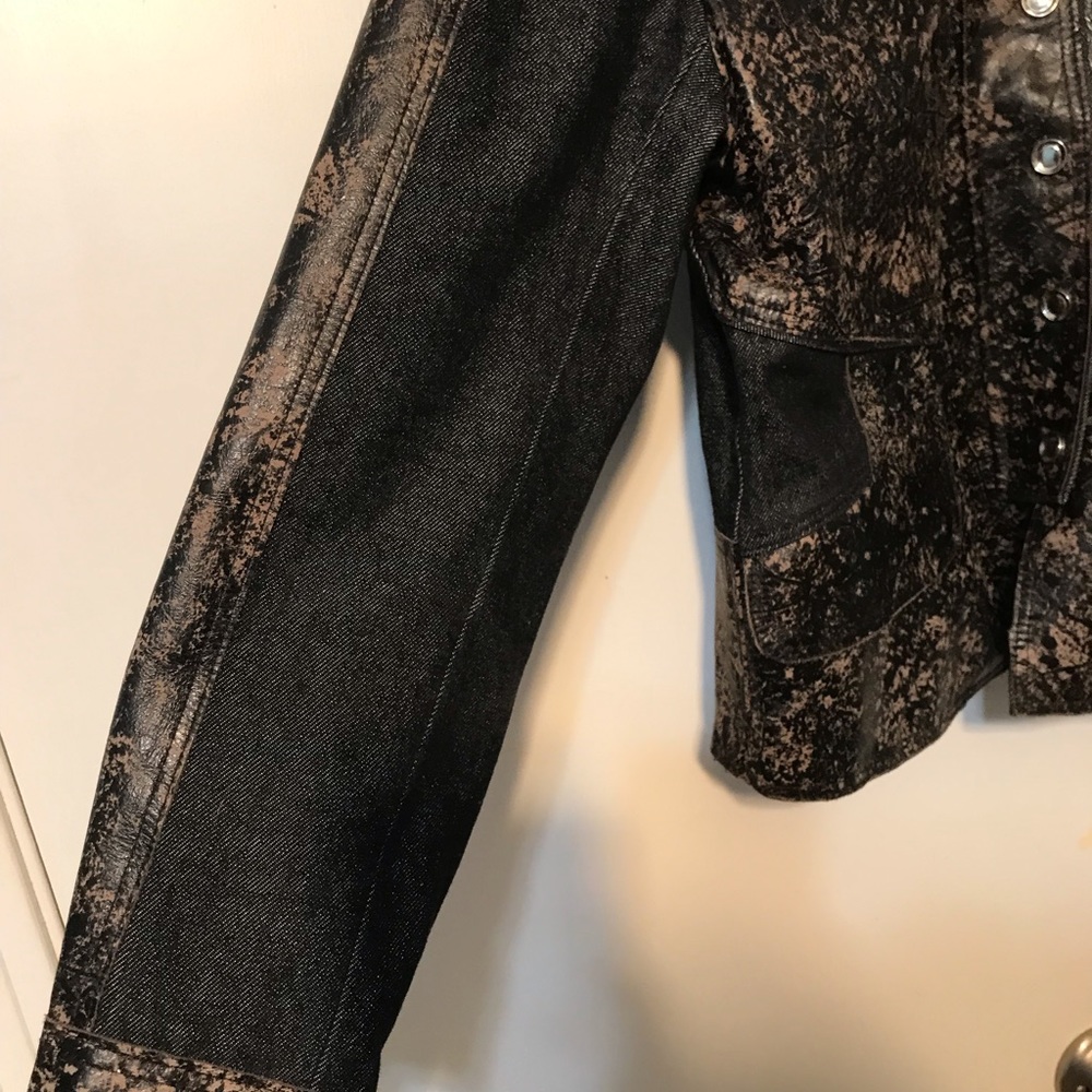 Harley Davidson leather/denim jacket
